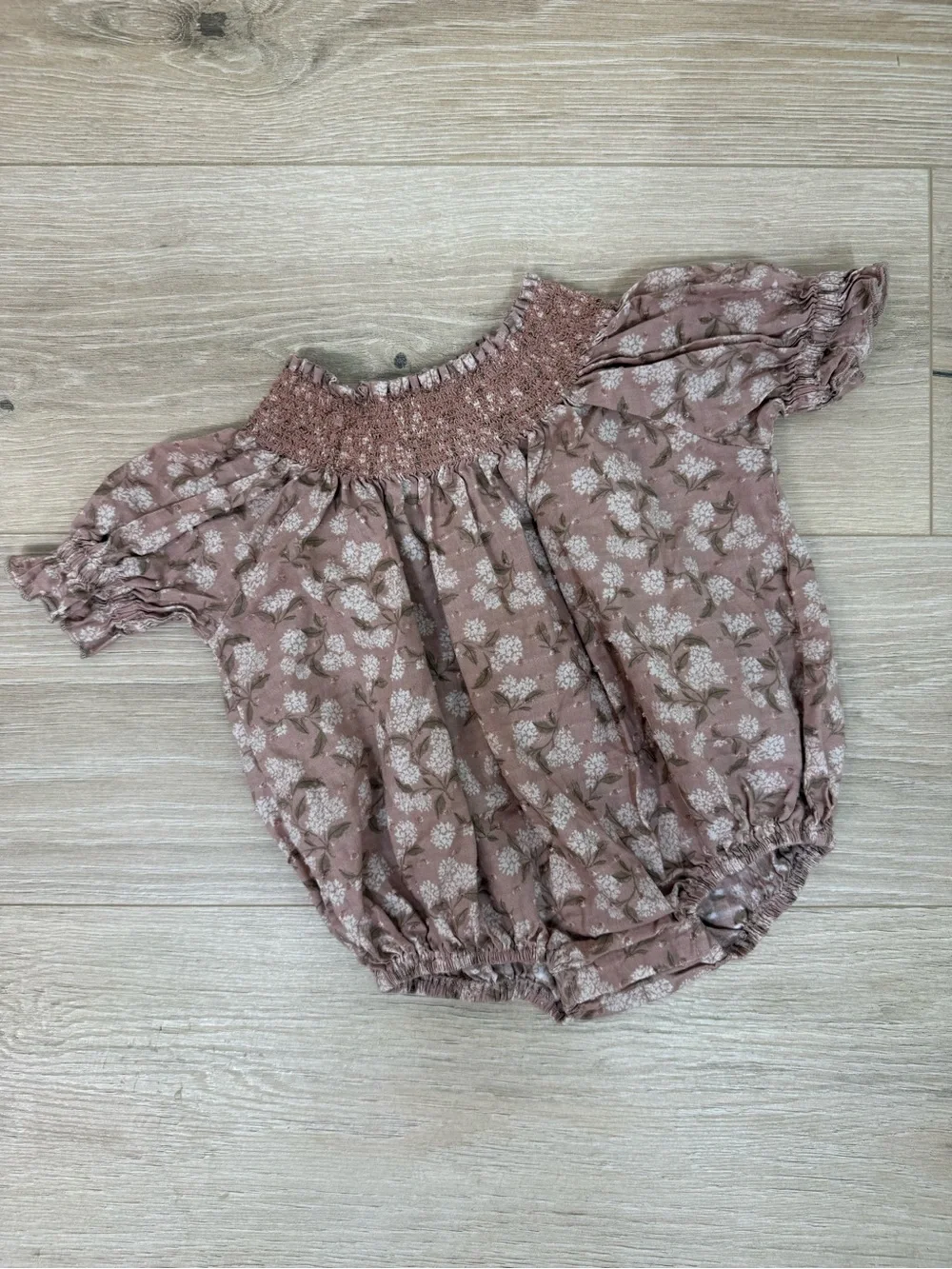 Noralee Blush Hydrangea Maddie Romper